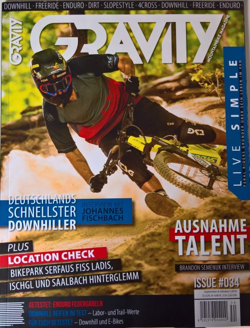 Die Mountainbike Zeitschrift "Gravity"