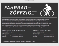 Fahrrad Zöffzig Magdeburg