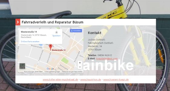 Fahrradverleih Dethlefs Büsum